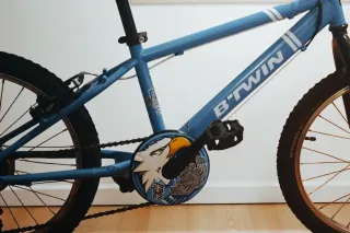 Bicicleta Urbana Niño, azul B'TWIN Racingboy 20".