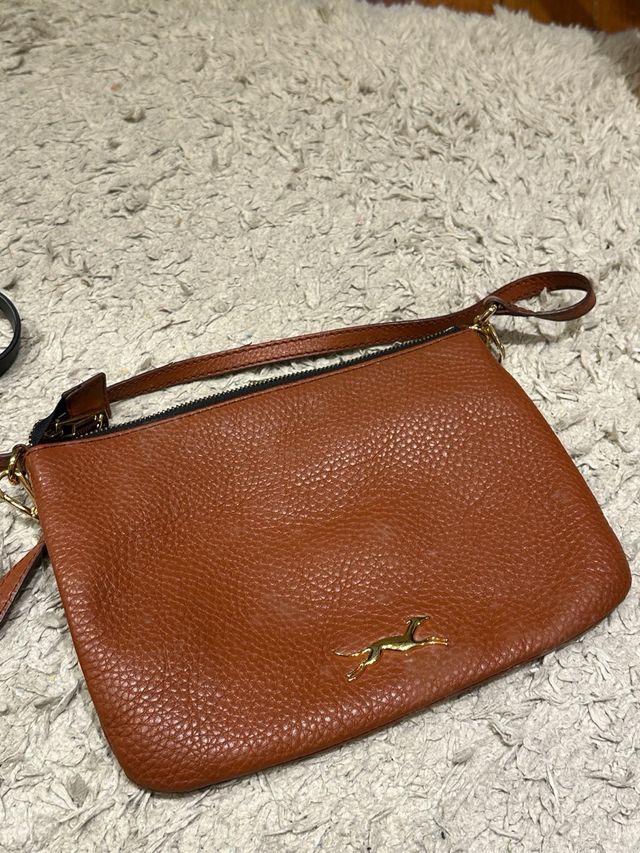 Pack 2 Bolsos Bimba y Lola Negro y Camel. De piel.