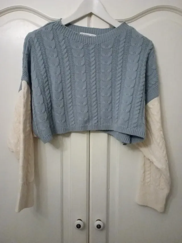 Jersey T M azul y beige