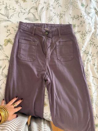 Pantalones vaqueros Pull&Bear violeta