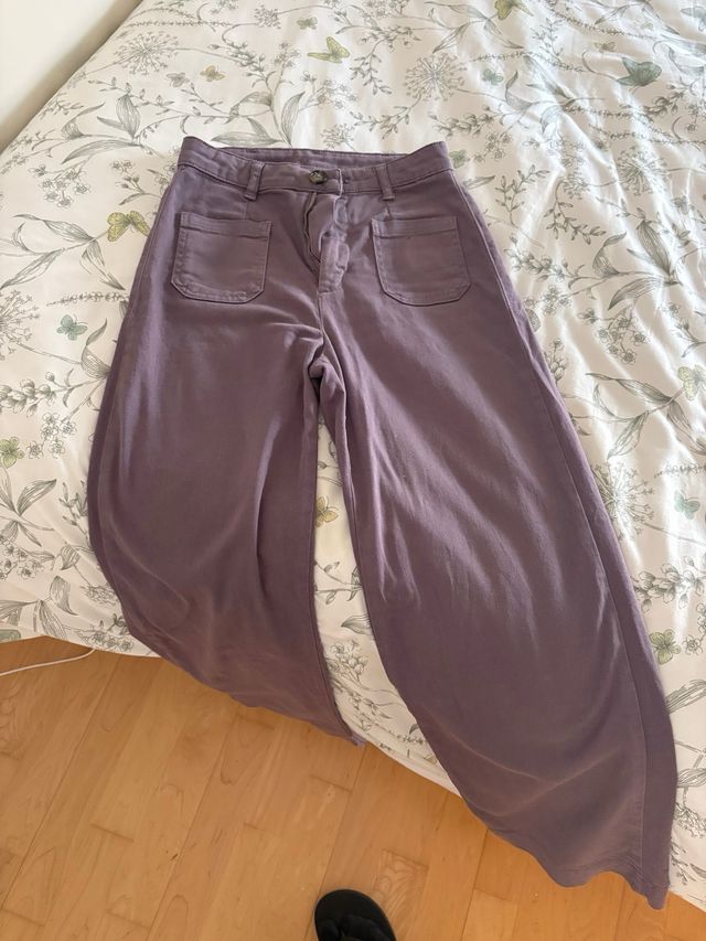 Pantalones vaqueros Pull&Bear violeta