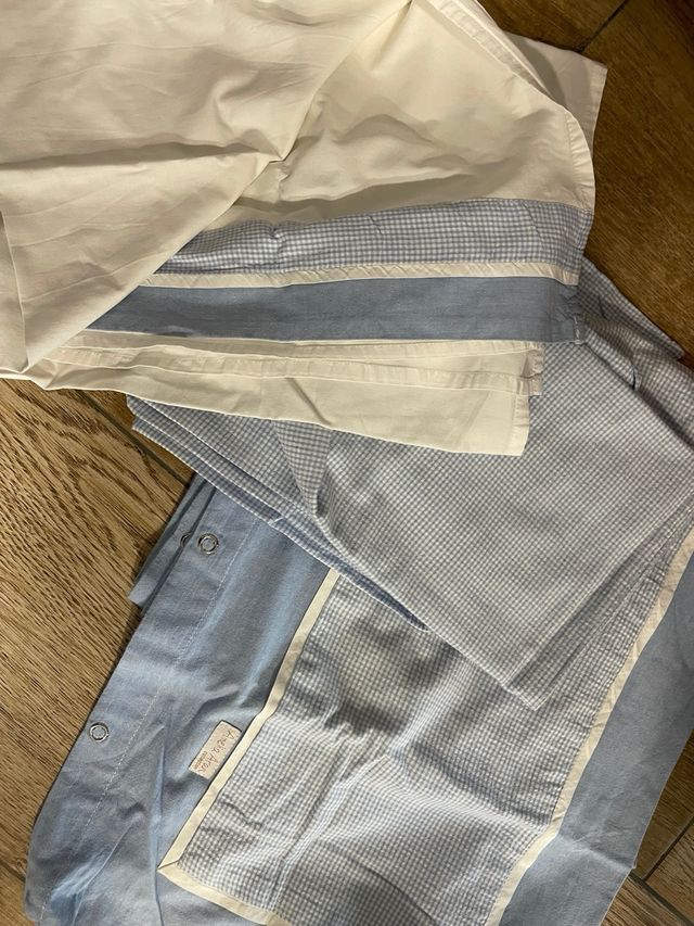 Minicuna madera blanca con colchón marca pekitas