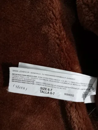 Cazadora niño talla 6/7