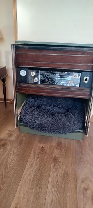 Mueble Bar Antiguo Radio