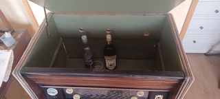 Mueble Bar Antiguo Radio