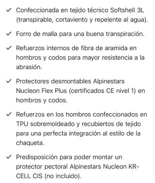 Chaqueta Moto Alpinestars Negra con Capucha