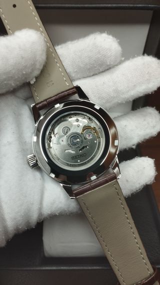 Reloj Seiko Mod Presage Rojo/Burdeos Marrón Open