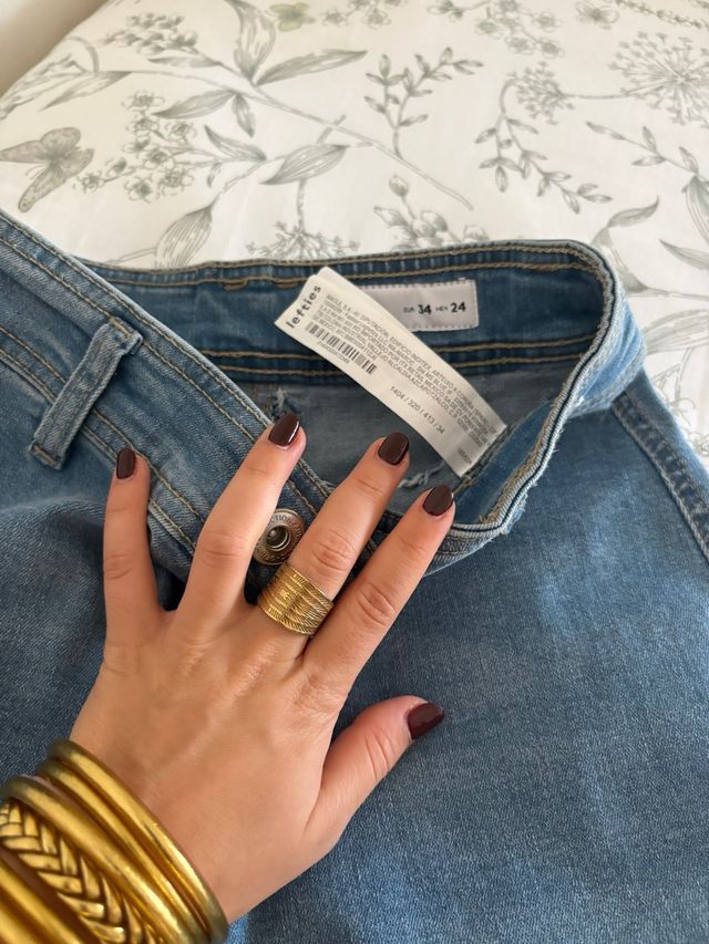 Vaqueros campana denim