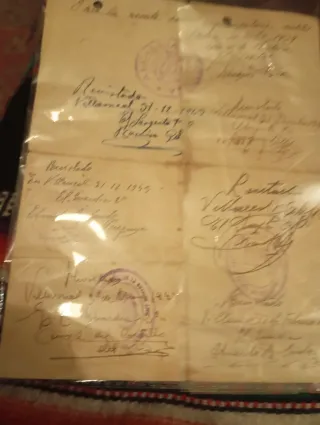 Documento militar: Licencia 1937-1939