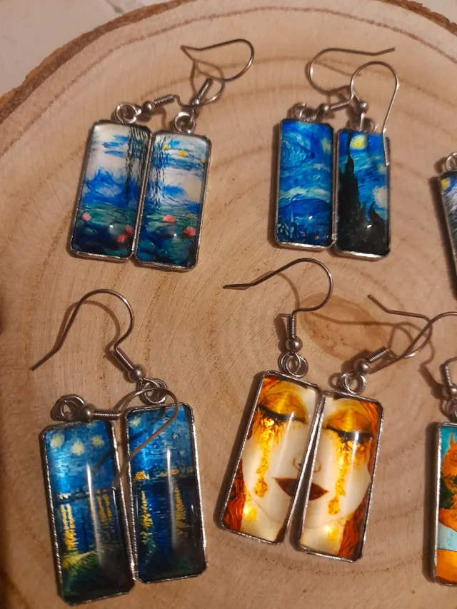 Pendientes Van Gogh Noche Estrellada