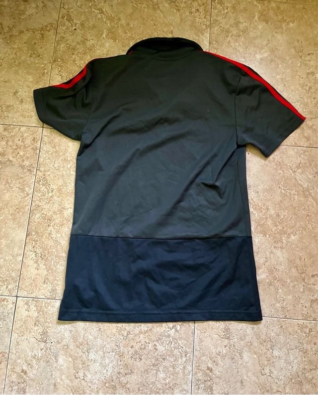 Polo Adidas España Negro y Rojo