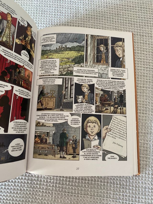 Libro cómic La Isla del Tesoro de Robert Stevenson