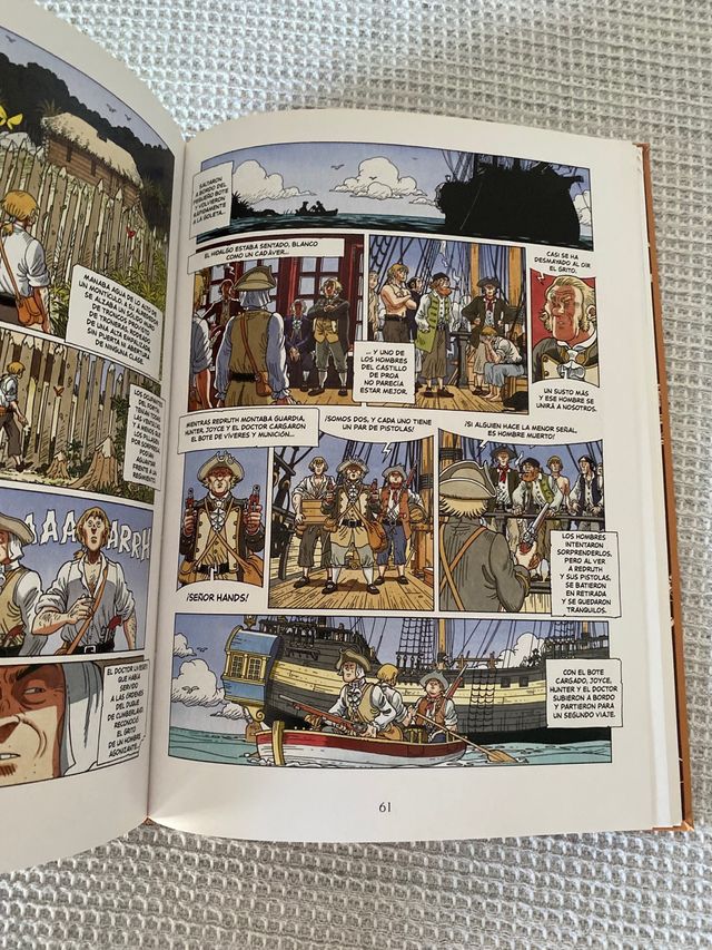 Libro cómic La Isla del Tesoro de Robert Stevenson