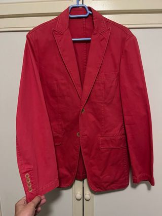 Americana fucsia hombre.