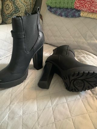 Botas tacón negras talla 38