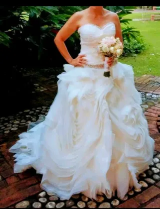Vestido de Novia Blanco roto..