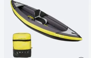Kayak Hinchable Amarillo y Gris