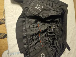 Chaqueta de motorista negra SHEAL