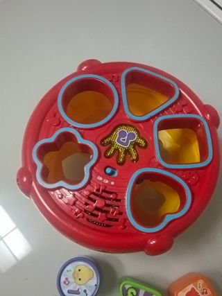 Tambor VTech piezas colores formas sonidos