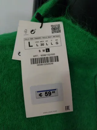 Vestito lungo Zara verde