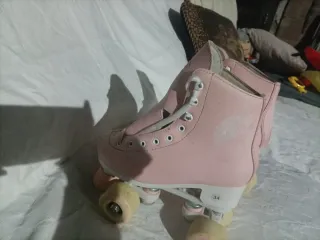 Patines de 4 ruedas rosas