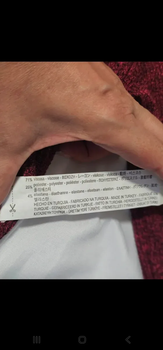 Jersey cuello tortuga Bershka burdeos Talla S