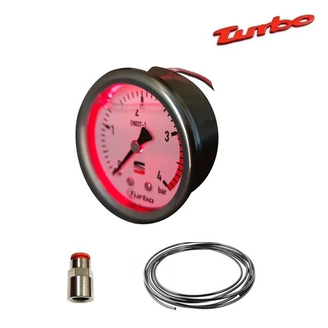 RELOJ 52MM LED ROJO ESPECIAL SEAT TURBO 4bar!!