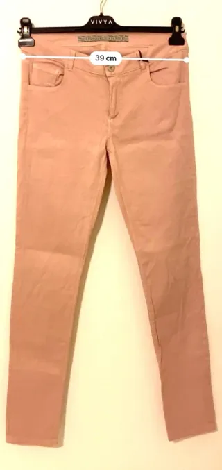 Jeans skinny rosa cipria donna – taglio moderno