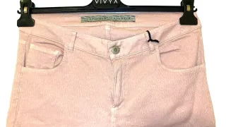 Jeans skinny rosa cipria donna – taglio moderno