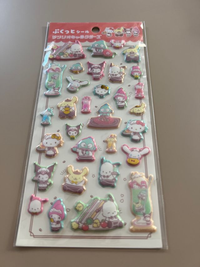 Pegatinas 3D Sanrio Pompompurin Kuromi Pochhacco