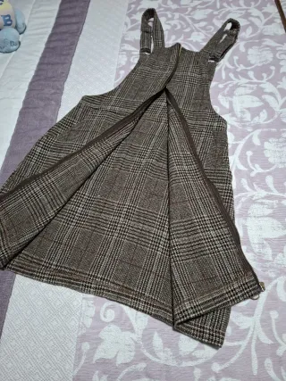 Conjunto Top Rosa y Pantalón Cuadros