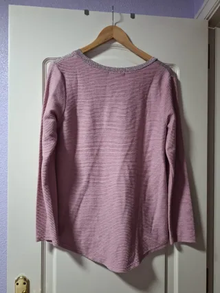 Conjunto Top Rosa y Pantalón Cuadros