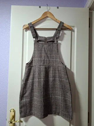 Conjunto Top Rosa y Pantalón Cuadros