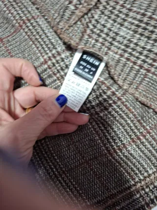 Conjunto Top Rosa y Pantalón Cuadros