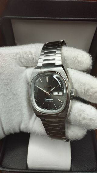 Reloj Seiko Mod Vintage Seamaster Daydate Gris
