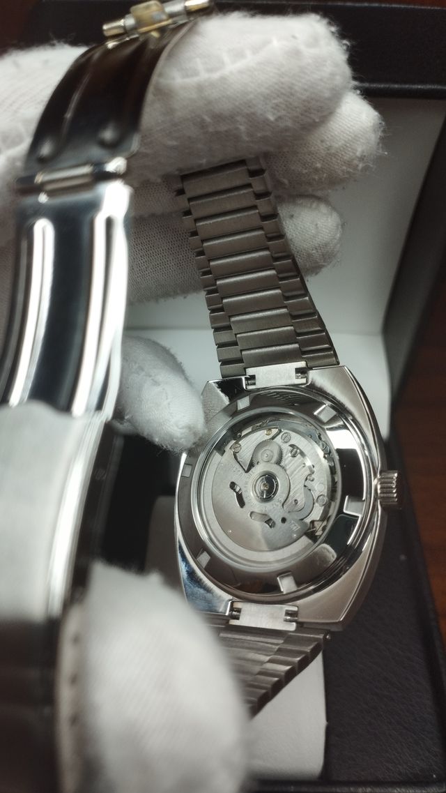 Reloj Seiko Mod Vintage Seamaster Daydate Gris