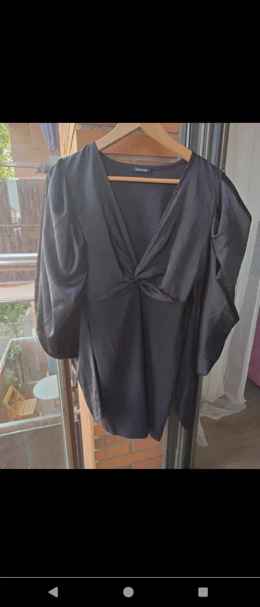 Vestido Boohoo Negro Talla M