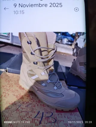 Bota Táctica Arida Beige Talla 43