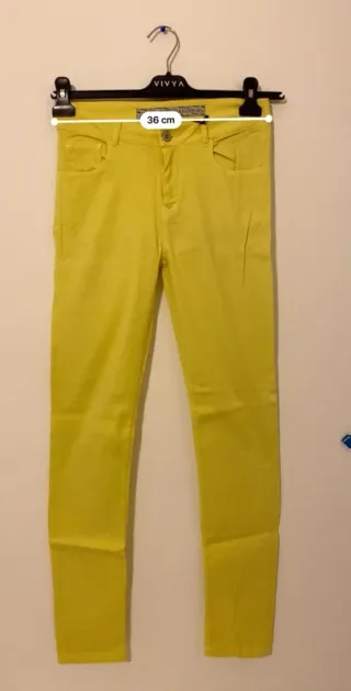 Pantaloni skinny giallo limone CaféNoir