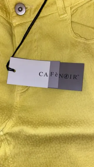 Pantaloni skinny giallo limone CaféNoir