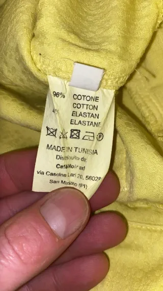 Pantaloni skinny giallo limone CaféNoir