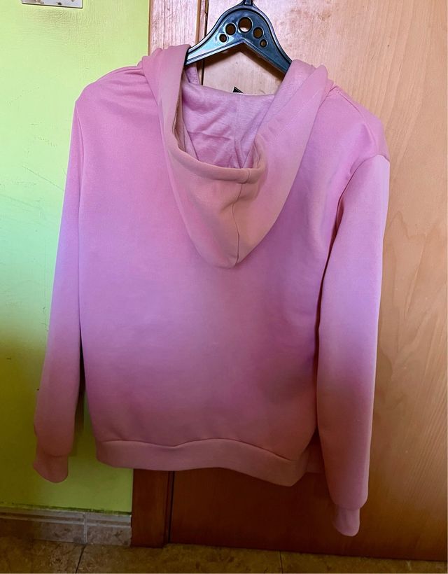 Chaqueta rosa con cremallera y logo NASA