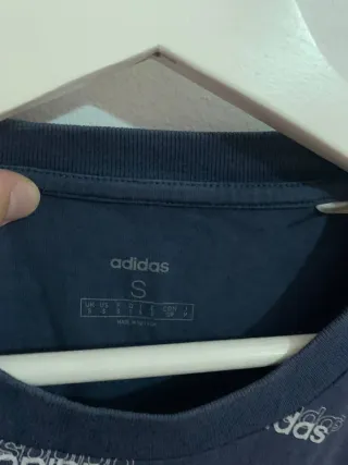 Camiseta Adidas Hombre Azul Talla S