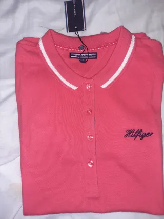 Polo Tommy Hilfiger Mujer Talla M Rosa