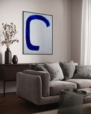 Arte Abstracto - Cuadro Original Acrílico Azul