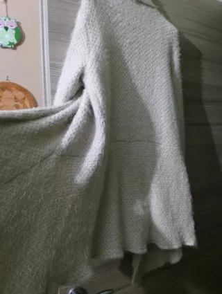 Cardigan donna bianco/beige