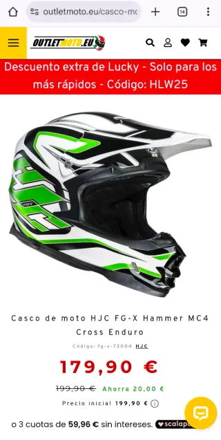 Casco HJC FG-X Hammer MC4 Talla S