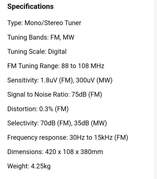 Sintonizador NAD 4125 Vintage