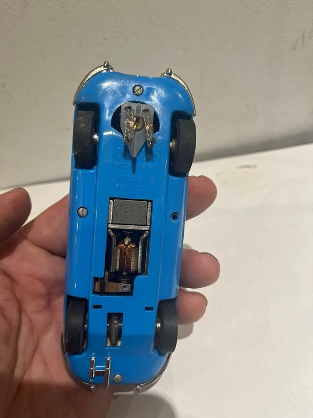 Scalextric jaguar-e azul buen estado barato