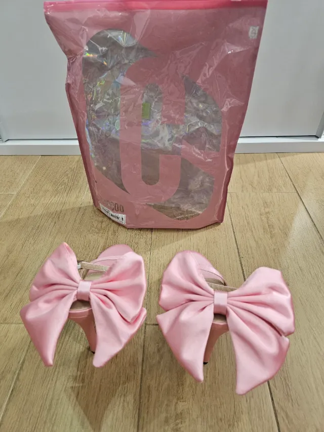 Sandalias Cuccoo Rosa Talla 36 Moña Satinada